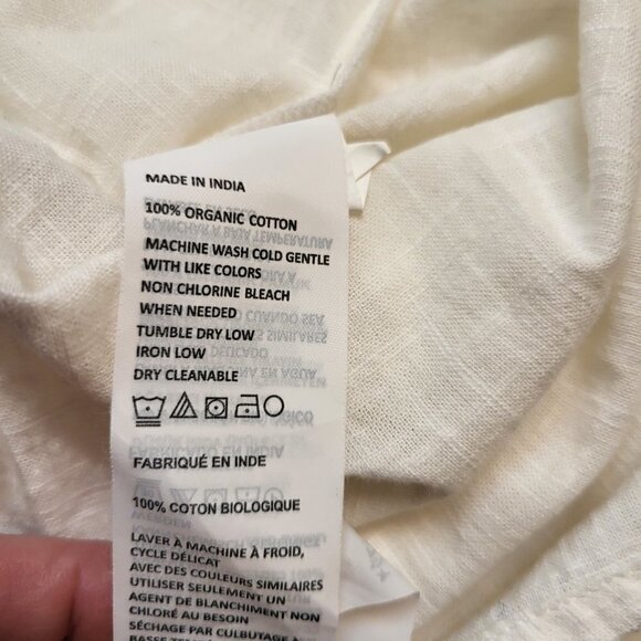 Prana Katya short sleeve top white collared size Small NWT - Picture 12 of 12